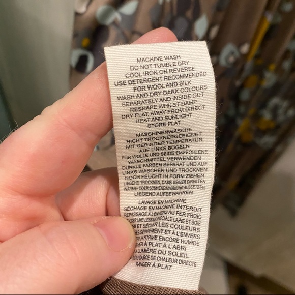 Boden womens Dress Long Sleeve Faux Wrap Size 14 - Picture 6 of 6